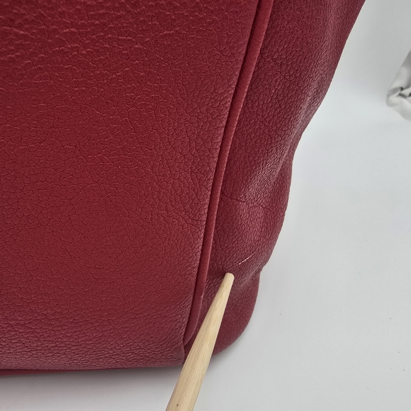 Dooney & Bourke Kristen Red Leather Tote Bag - Picture 6 of 16